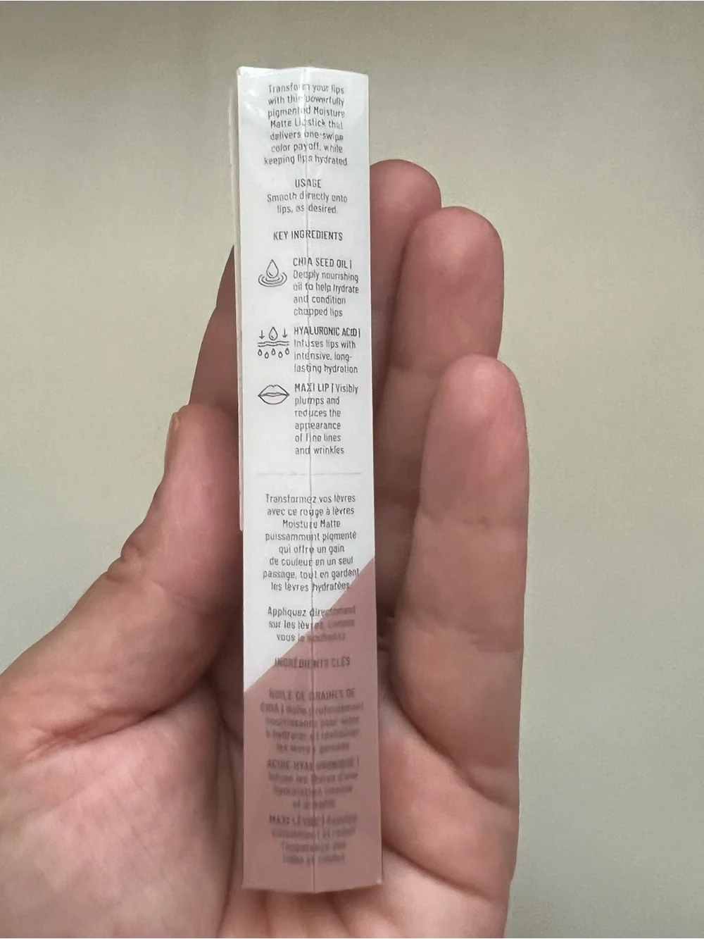 LYS Beauty Speak Love Moisture Matte Lipstick in Sincere Soft Nude Pink NWT